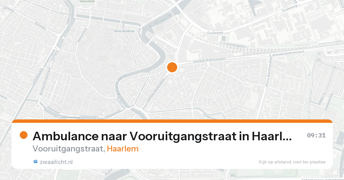 Ambulance naar Vooruitgangstraat in Haarlem — 15 aug 2026