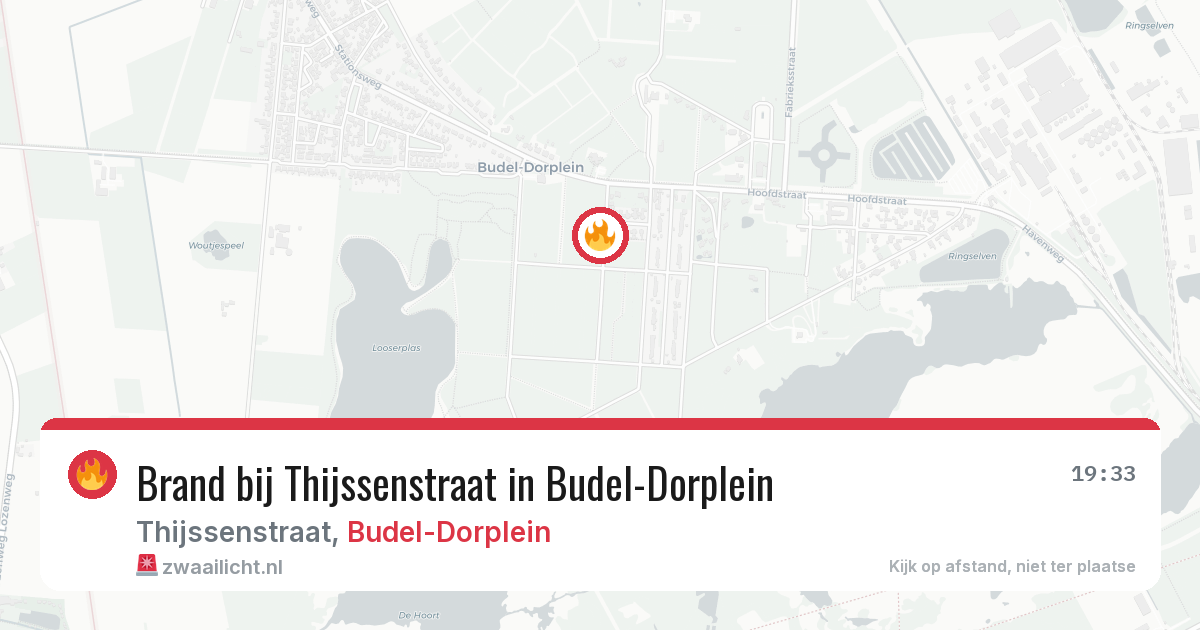 Brand bij Thijssenstraat in Budel-Dorplein — 5 jul 2026