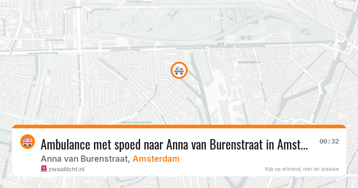 Ambulance met spoed naar Anna van Burenstraat in Amsterdam — 9 apr 2026