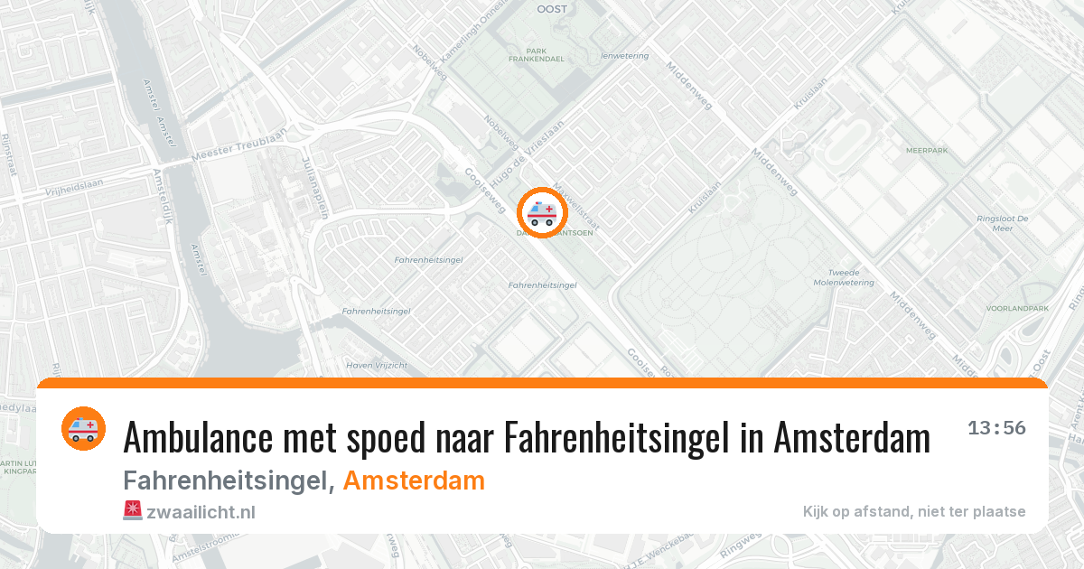 Ambulance met spoed naar Fahrenheitsingel in Amsterdam — 31 mrt 2026