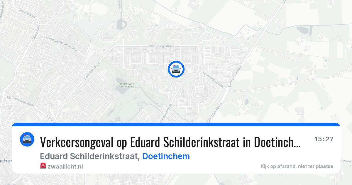 Verkeersongeval op Eduard Schilderinkstraat in Doetinchem — 12 mei 2026