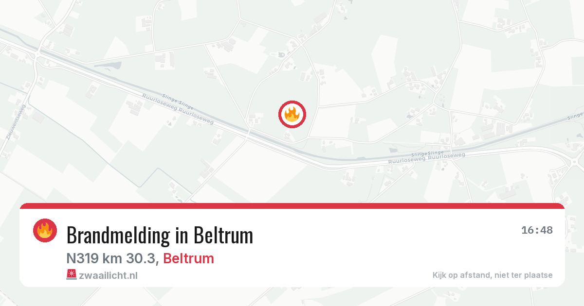 Brandmelding in Beltrum — 12 aug 2026