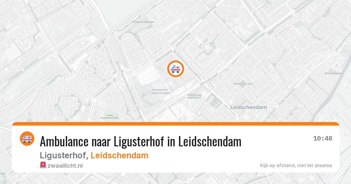 Ambulance naar Ligusterhof in Leidschendam — 28 jun 2026