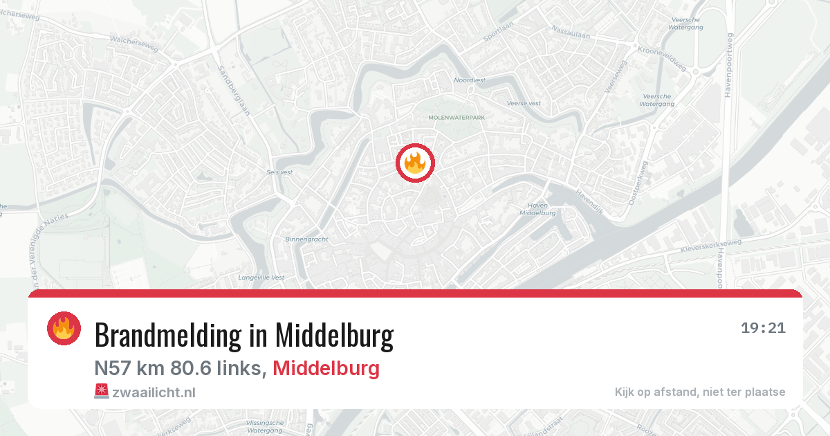 Brandmelding in Middelburg — 8 aug 2026