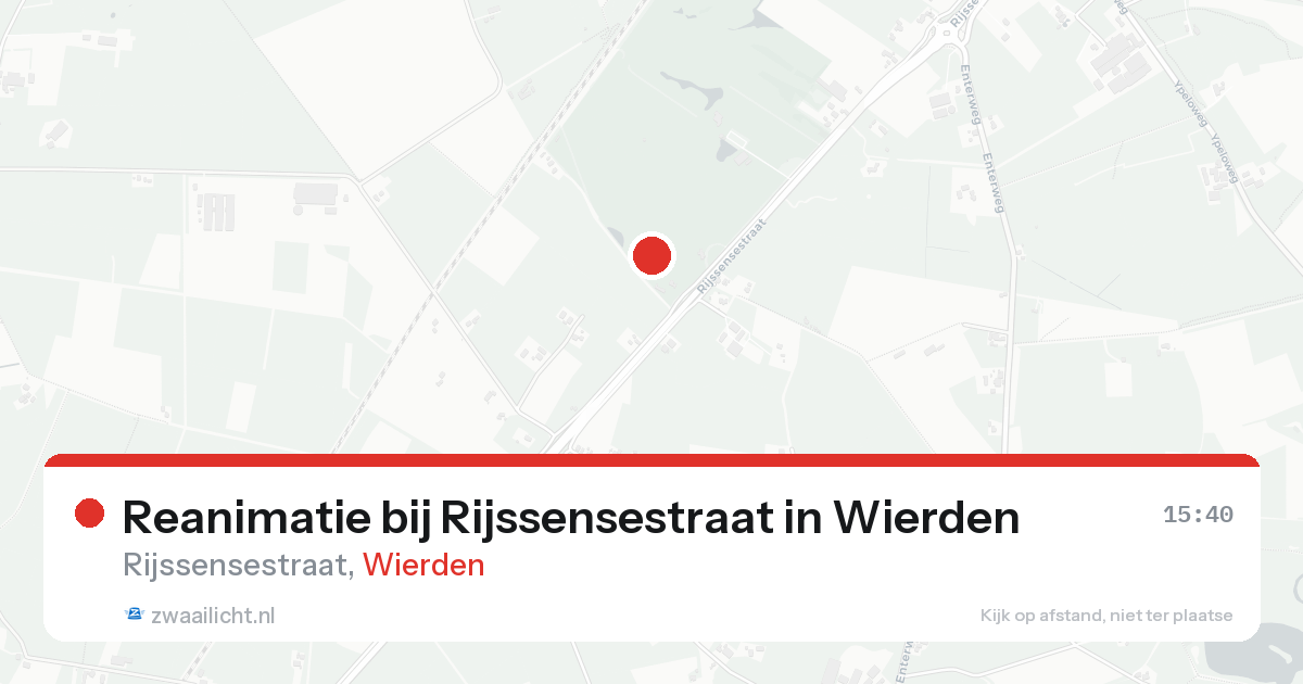 Reanimatie bij Rijssensestraat in Wierden — 23 aug 2026