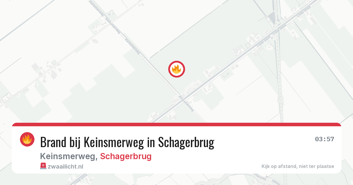 Brand bij Keinsmerweg in Schagerbrug — 5 apr 2026