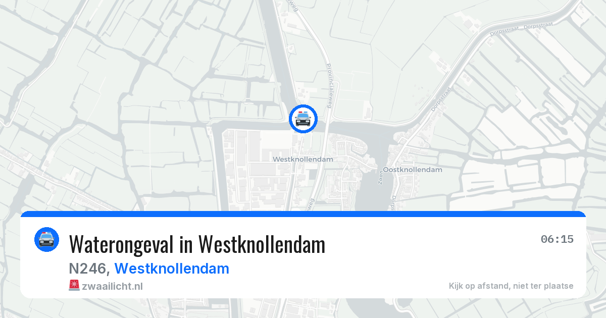 Waterongeval in Westknollendam — 8 jun 2026