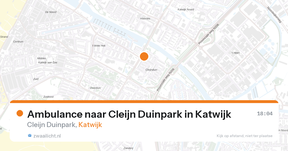 Ambulance naar Cleijn Duinpark in Katwijk — 8 jun 2026