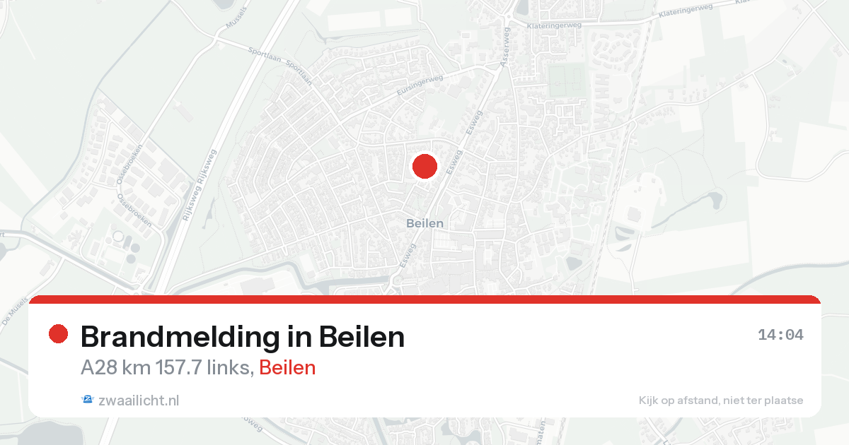 Brandmelding in Beilen — 30 jan 2026