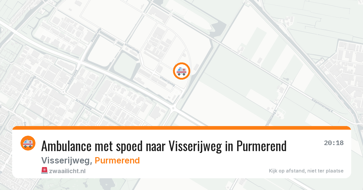 Ambulance met spoed naar Visserijweg in Purmerend — 24 jun 2026