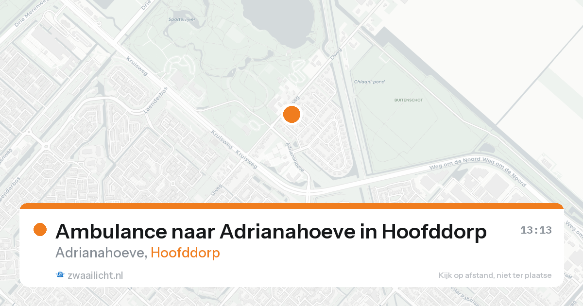 Ambulance naar Adrianahoeve in Hoofddorp — 7 jun 2026