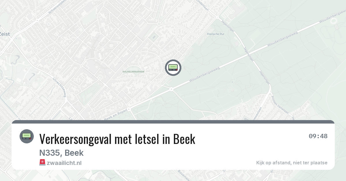 Verkeersongeval met letsel in Beek — 9 feb 2026