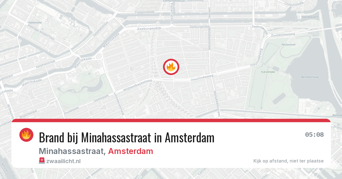 Brand bij Minahassastraat in Amsterdam — 7 apr 2026