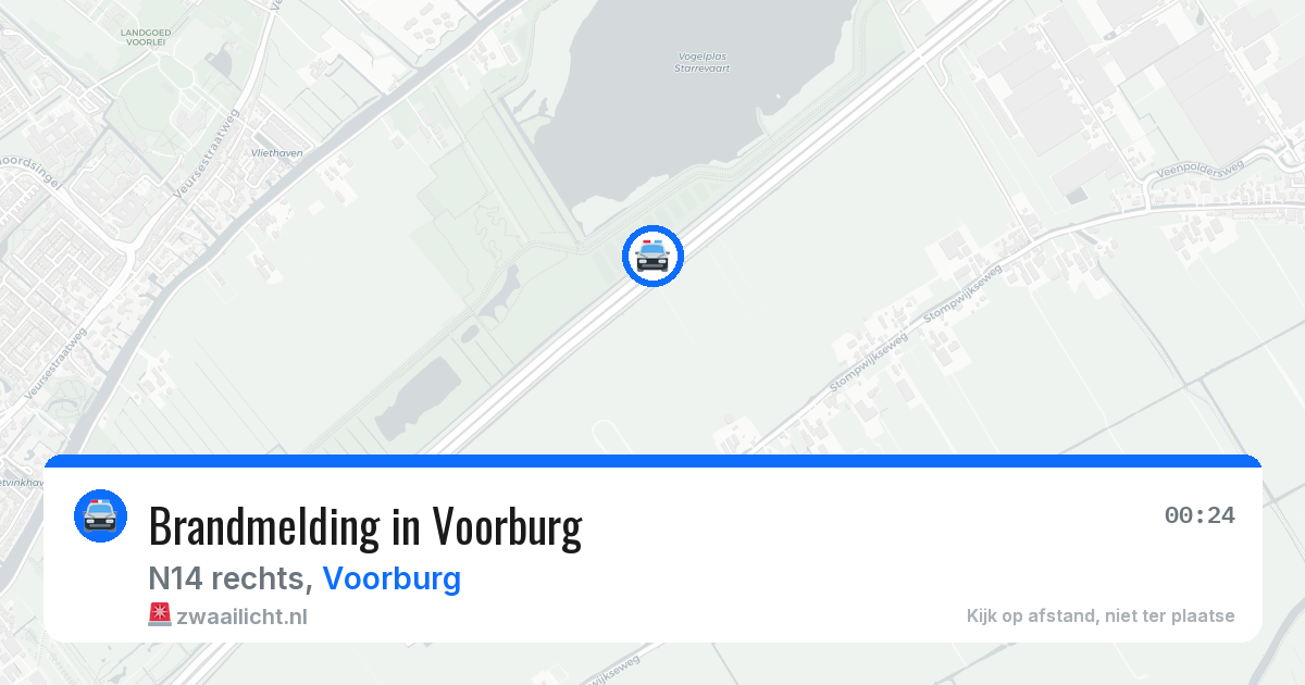 Brandmelding in Voorburg — 14 mrt 2026