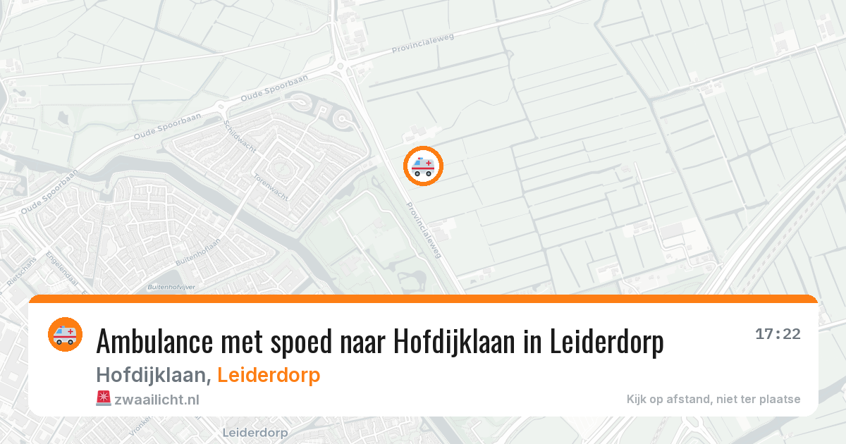 Ambulance met spoed naar Hofdijklaan in Leiderdorp — 11 aug 2026