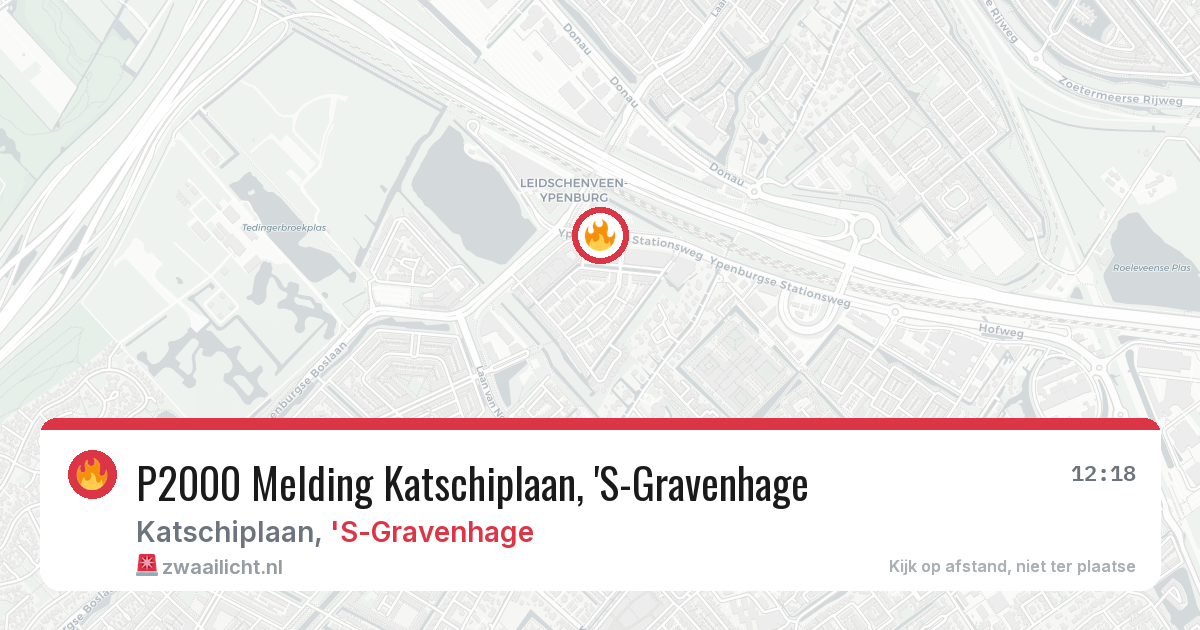 P2000 Melding Katschiplaan, 'S-Gravenhage — 26 mrt 2026