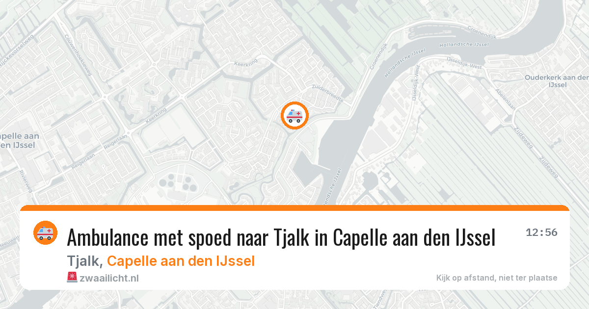 Ambulance met spoed naar Tjalk in Capelle aan den IJssel — 19 jun 2026