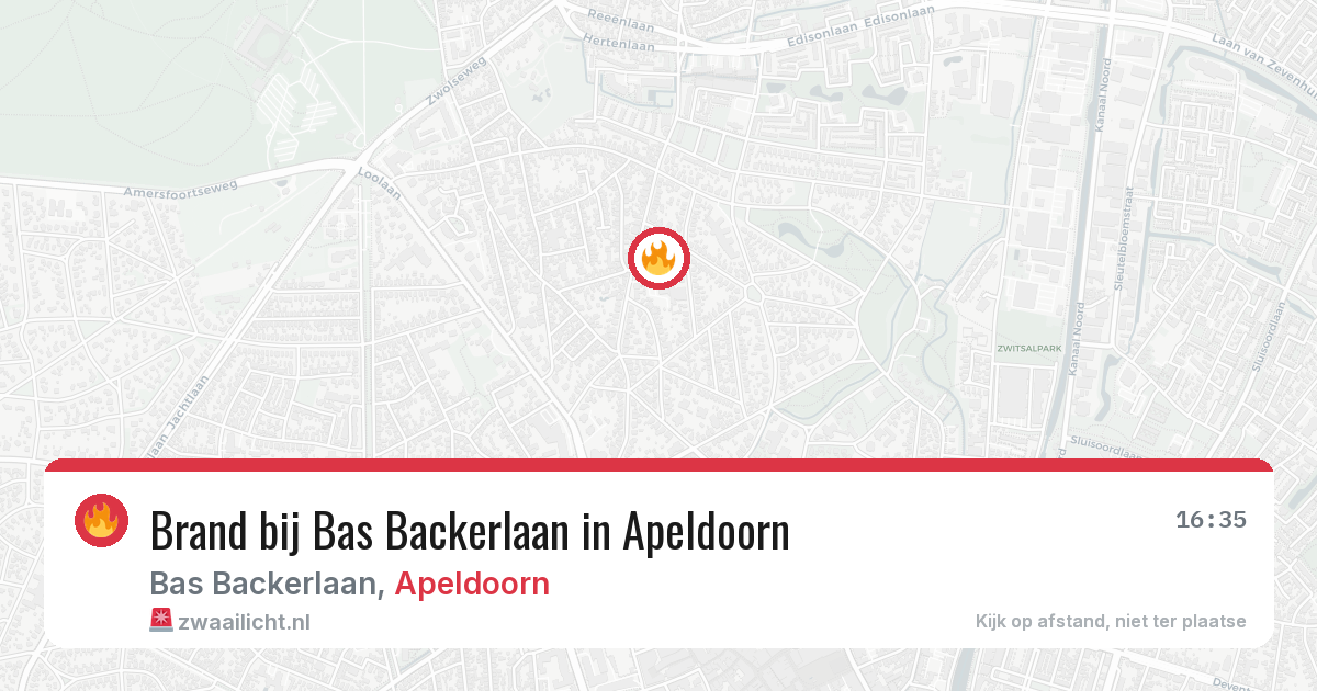 Brand bij Bas Backerlaan in Apeldoorn — 6 jun 2026