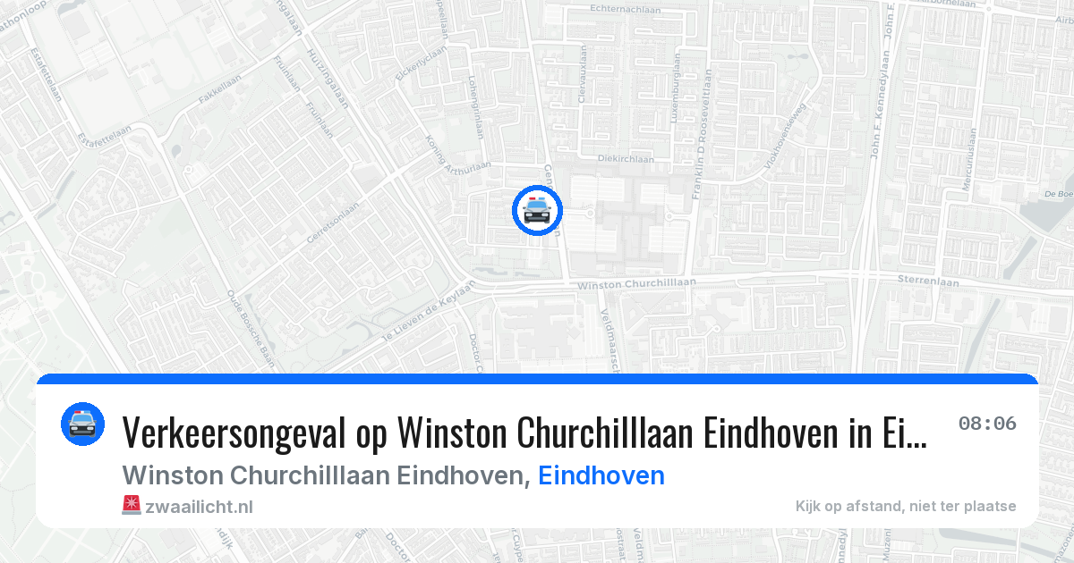 Verkeersongeval op Winston Churchilllaan Eindhoven in Eindhoven — 2 jun 2026