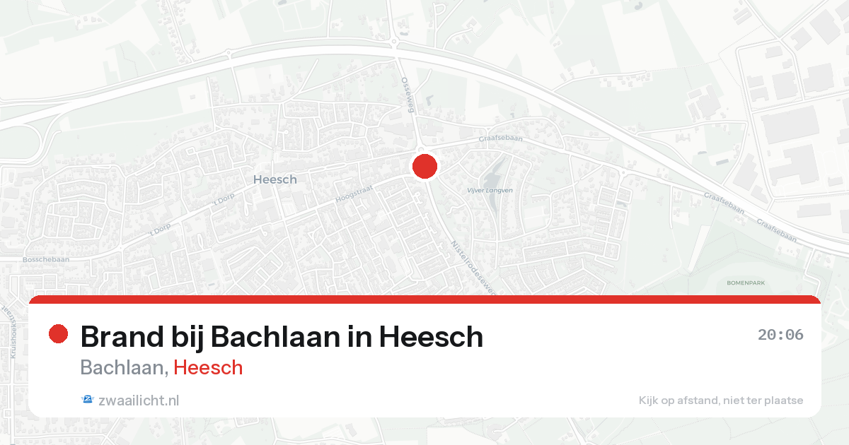 Brand bij Bachlaan in Heesch — 22 aug 2026