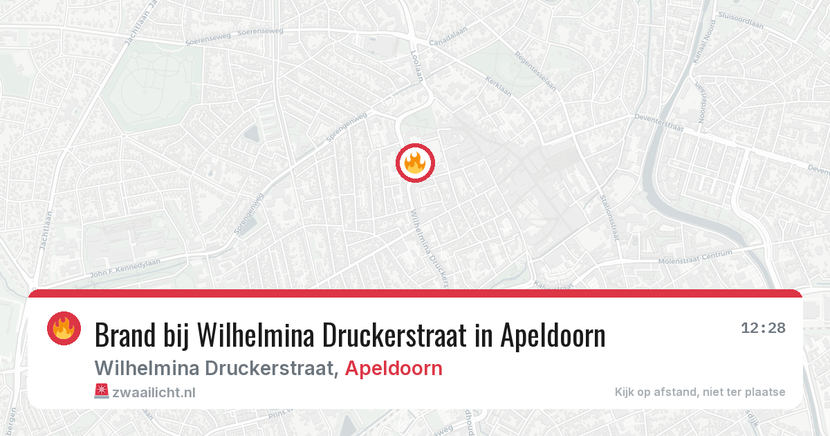 Brand bij Wilhelmina Druckerstraat in Apeldoorn — 22 jun 2026