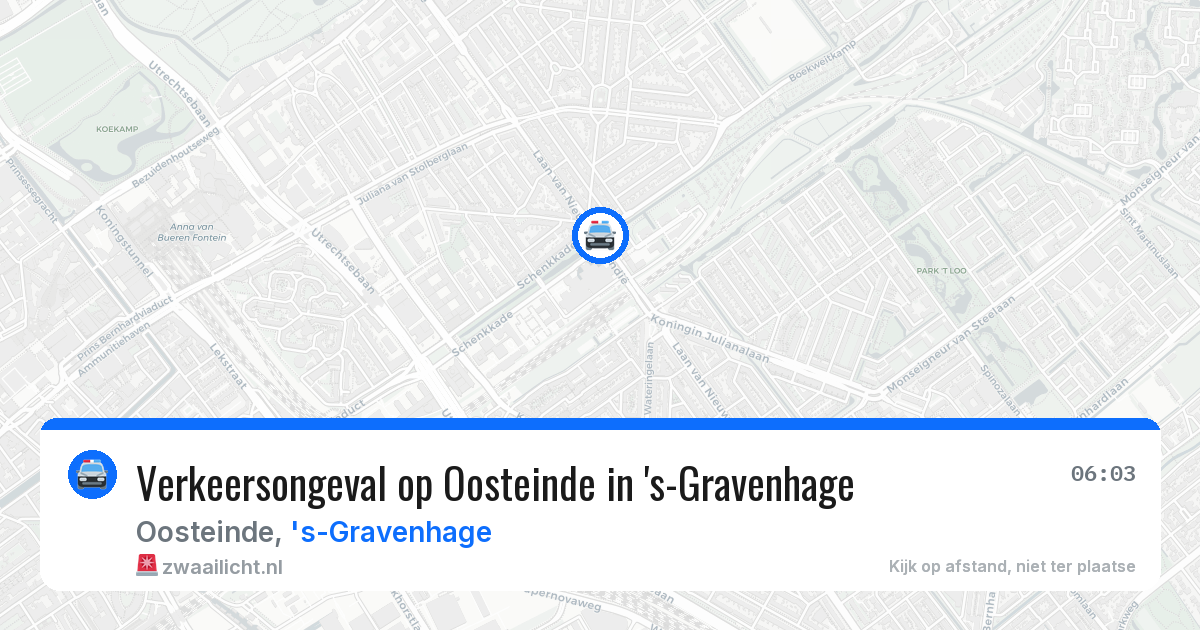 Verkeersongeval op Oosteinde in 's-Gravenhage — 21 mei 2026