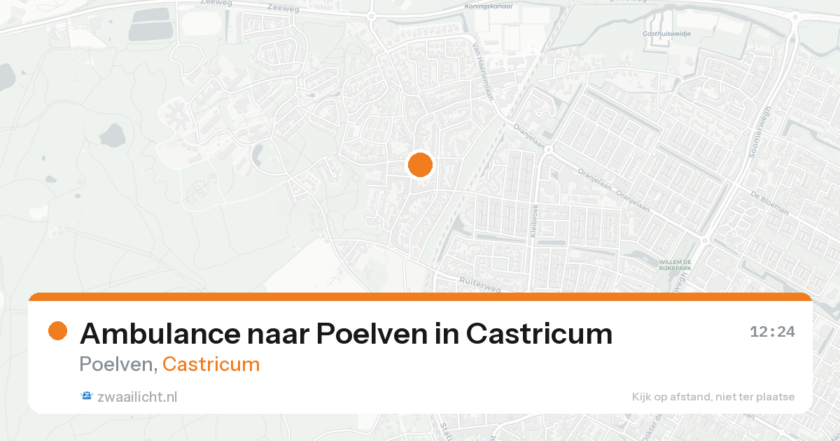 Ambulance naar Poelven in Castricum — 23 mei 2026