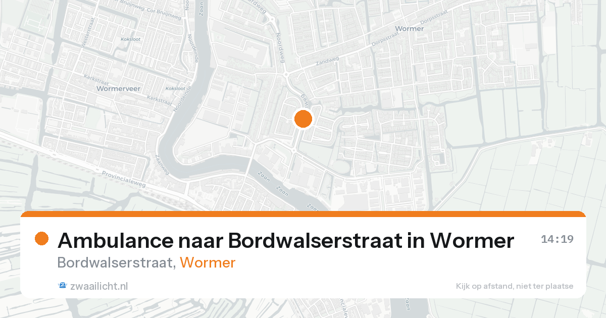 Ambulance naar Bordwalserstraat in Wormer — 3 jun 2026