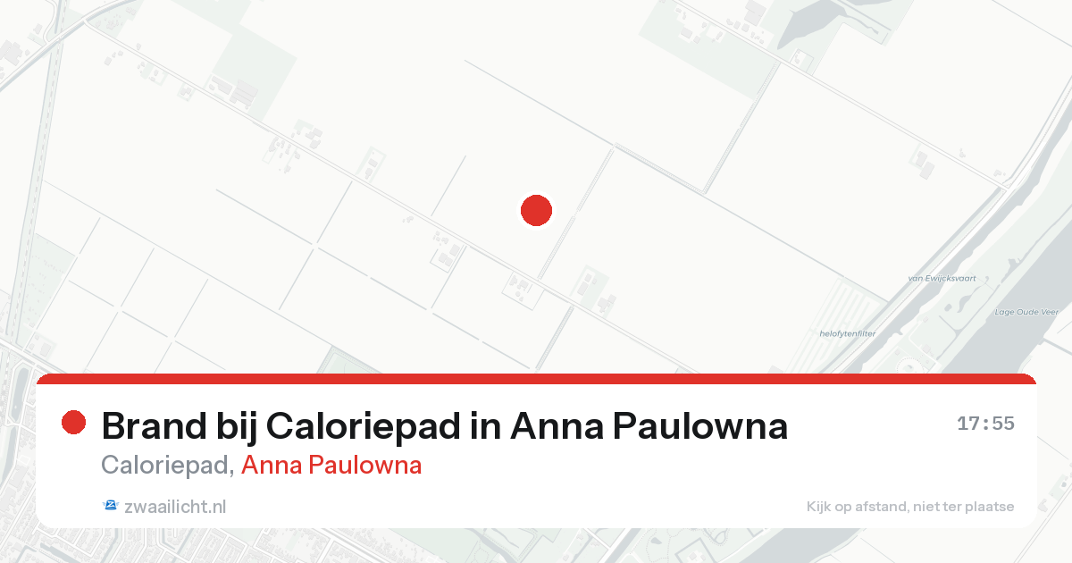 Brand bij Caloriepad in Anna Paulowna — 15 aug 2026