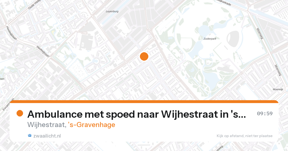 Ambulance met spoed naar Wijhestraat in 's-Gravenhage — 5 jun 2026