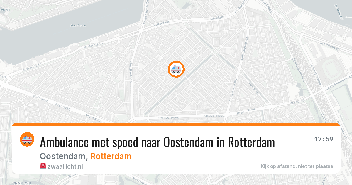 Ambulance met spoed naar Oostendam in Rotterdam — 4 apr 2026