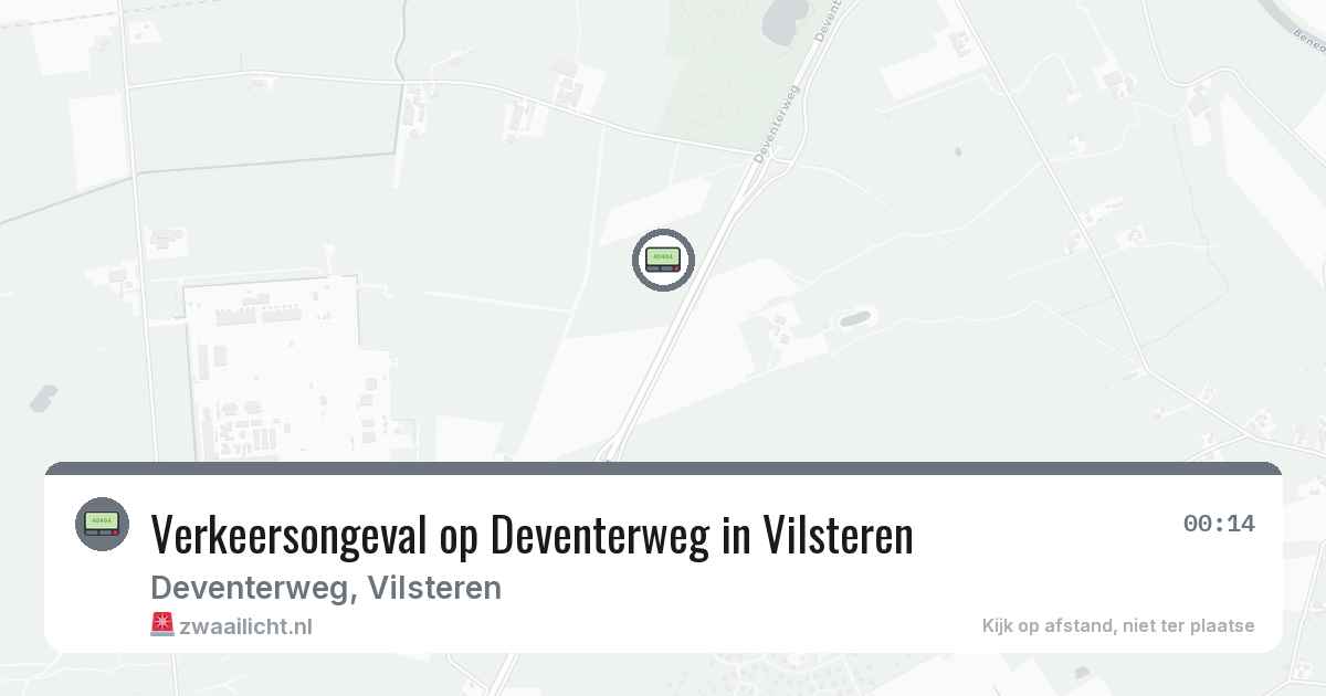 Verkeersongeval op Deventerweg in Vilsteren — 11 aug 2026