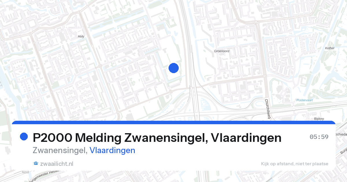 P2000 Melding Zwanensingel, Vlaardingen — 28 feb 2026