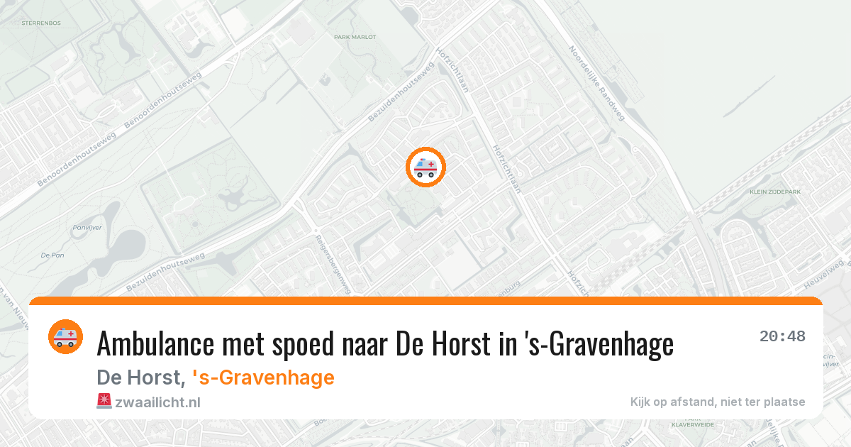 Ambulance met spoed naar De Horst in 's-Gravenhage — 31 mei 2026