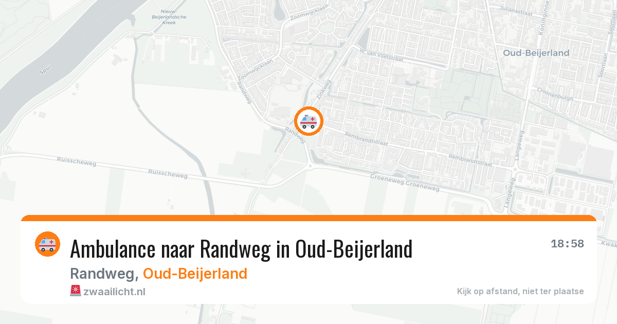 Ambulance naar Randweg in Oud-Beijerland — 18 mrt 2026