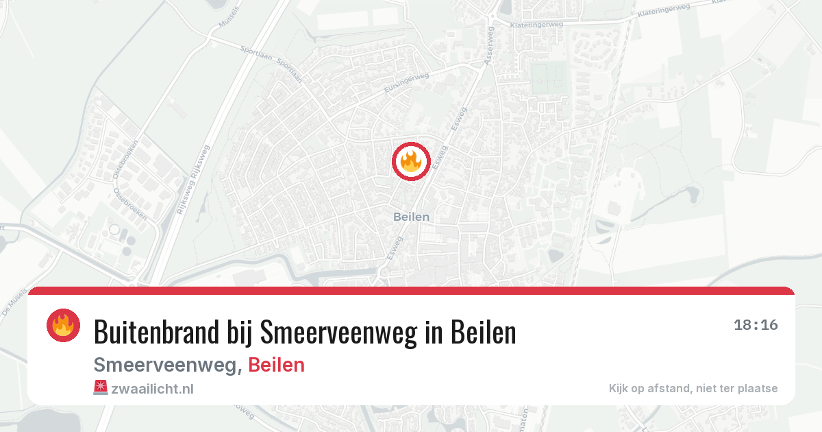 Buitenbrand bij Smeerveenweg in Beilen — 22 jul 2026