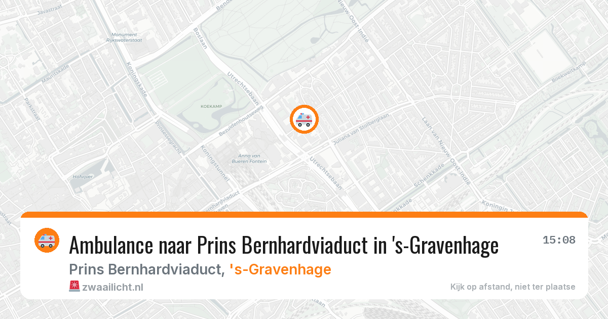 Ambulance naar Prins Bernhardviaduct in 's-Gravenhage — 5 jun 2026