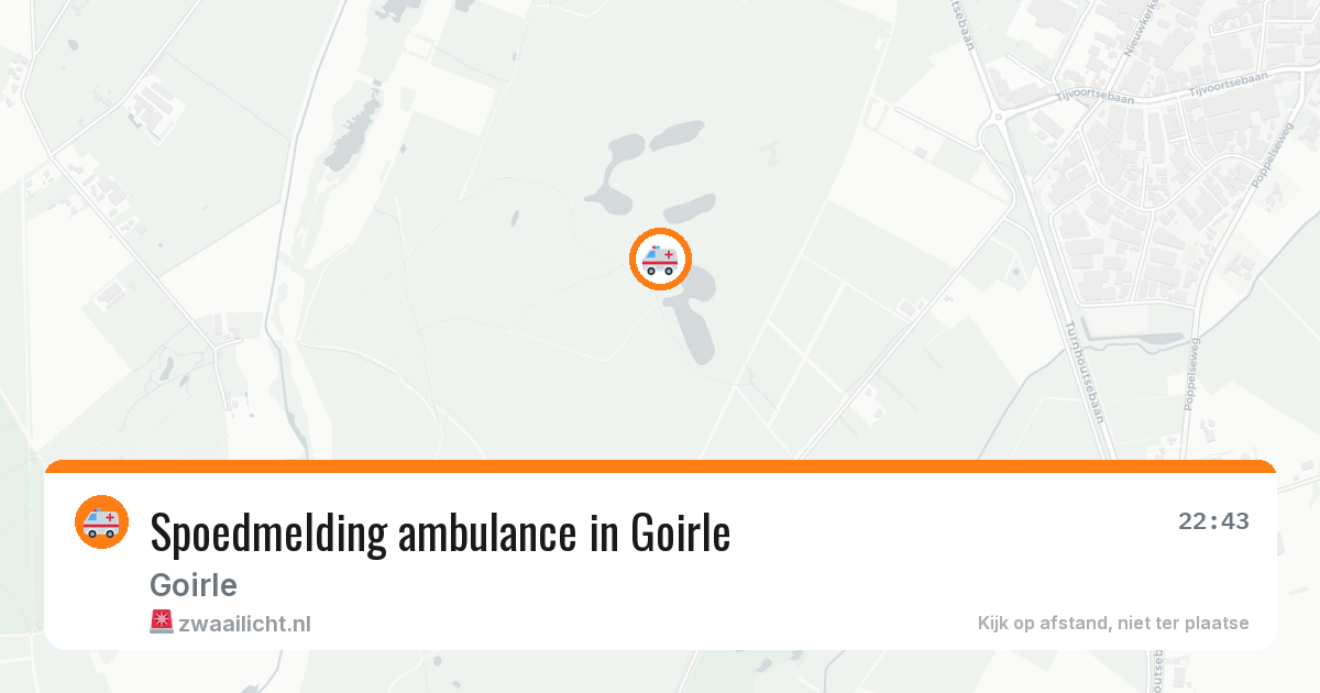Spoedmelding ambulance in Goirle — 8 mei 2026