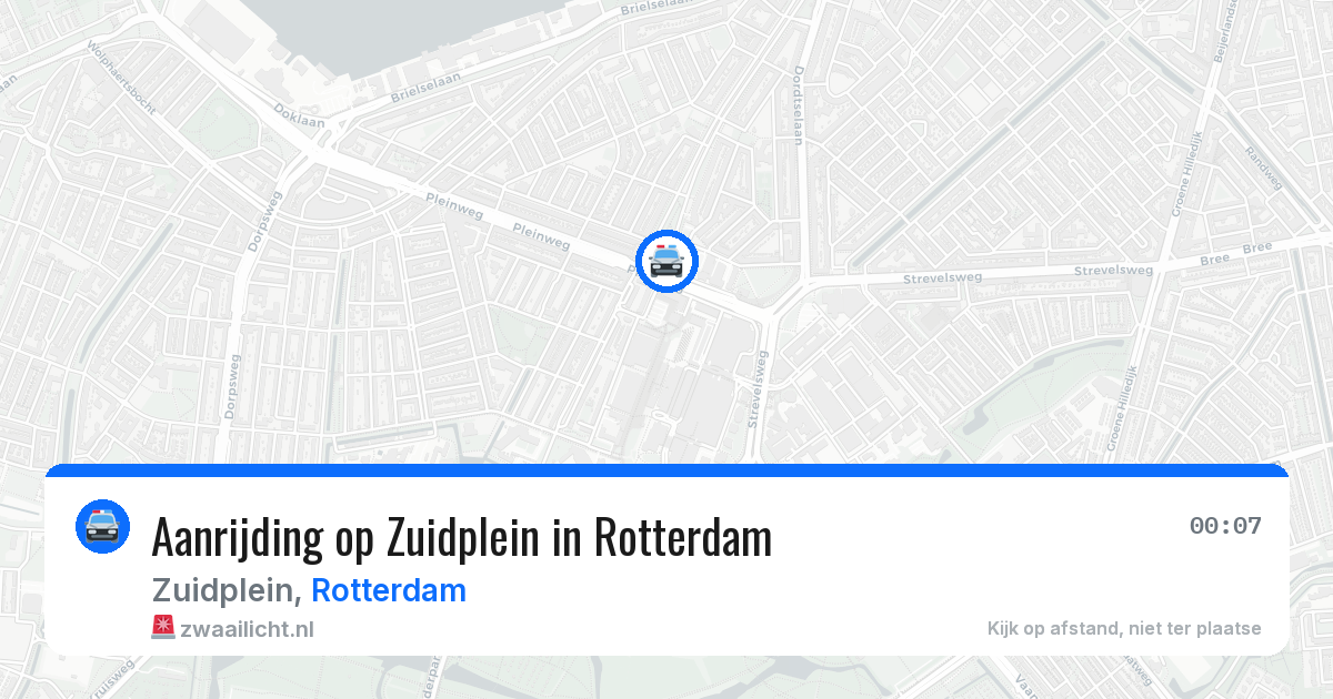 Aanrijding op Zuidplein in Rotterdam — 9 mei 2026