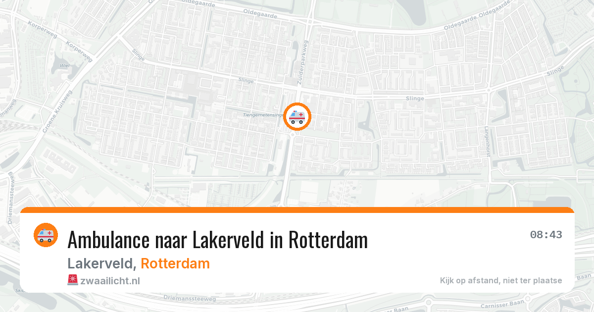 Ambulance naar Lakerveld in Rotterdam — 22 jun 2026