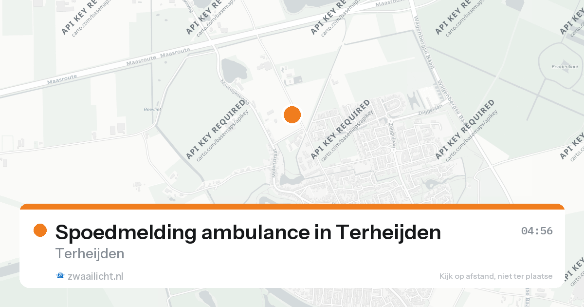 Spoedmelding ambulance in Terheijden — 26 aug 2026