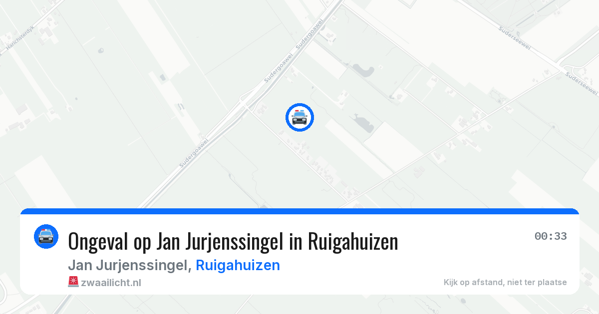 Ongeval op Jan Jurjenssingel in Ruigahuizen — 28 mei 2026