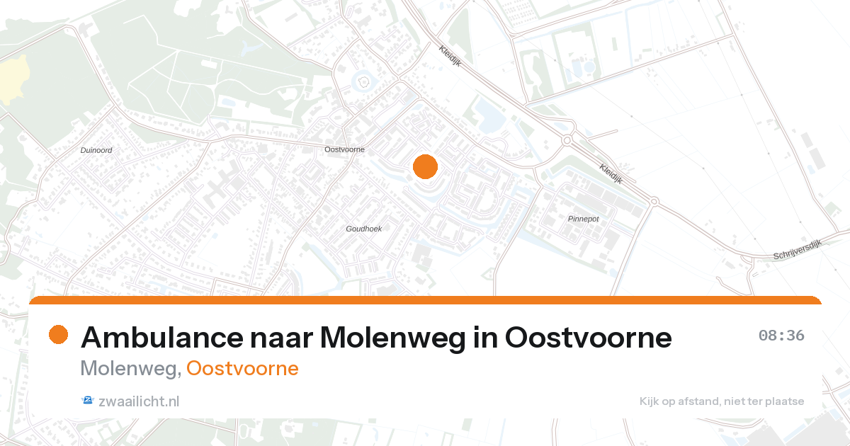 Ambulance naar Molenweg in Oostvoorne — 28 aug 2026