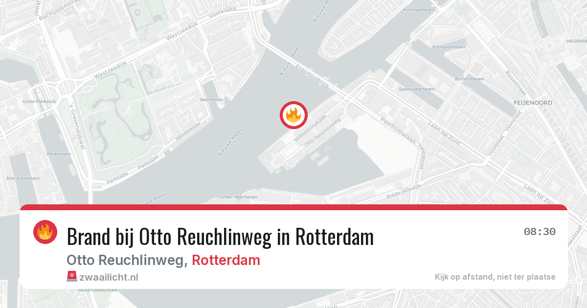 Brand bij Otto Reuchlinweg in Rotterdam — 19 jun 2026