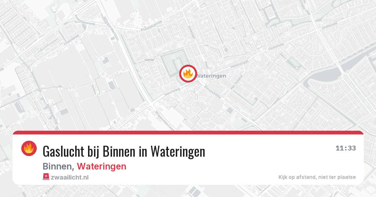 Gaslucht bij Binnen in Wateringen — 15 apr 2026
