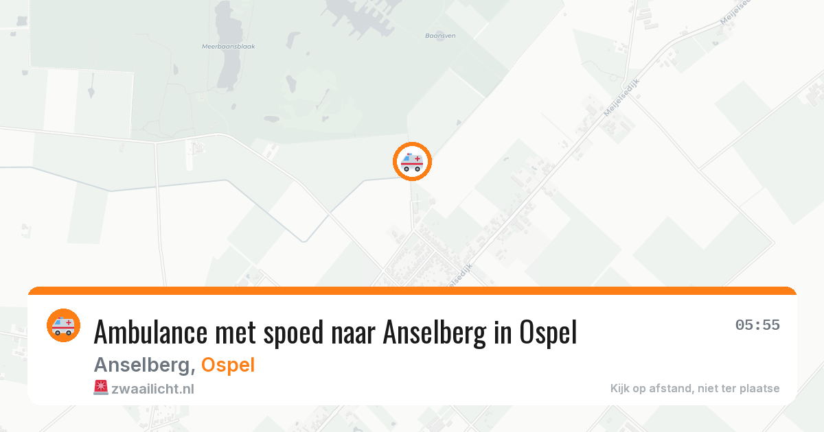 Ambulance met spoed naar Anselberg in Ospel — 7 jul 2026