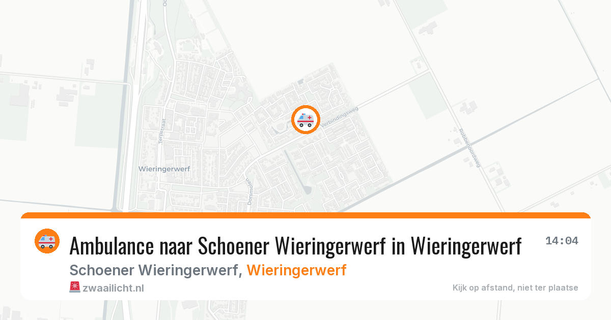 Ambulance naar Schoener Wieringerwerf in Wieringerwerf — 13 jun 2026