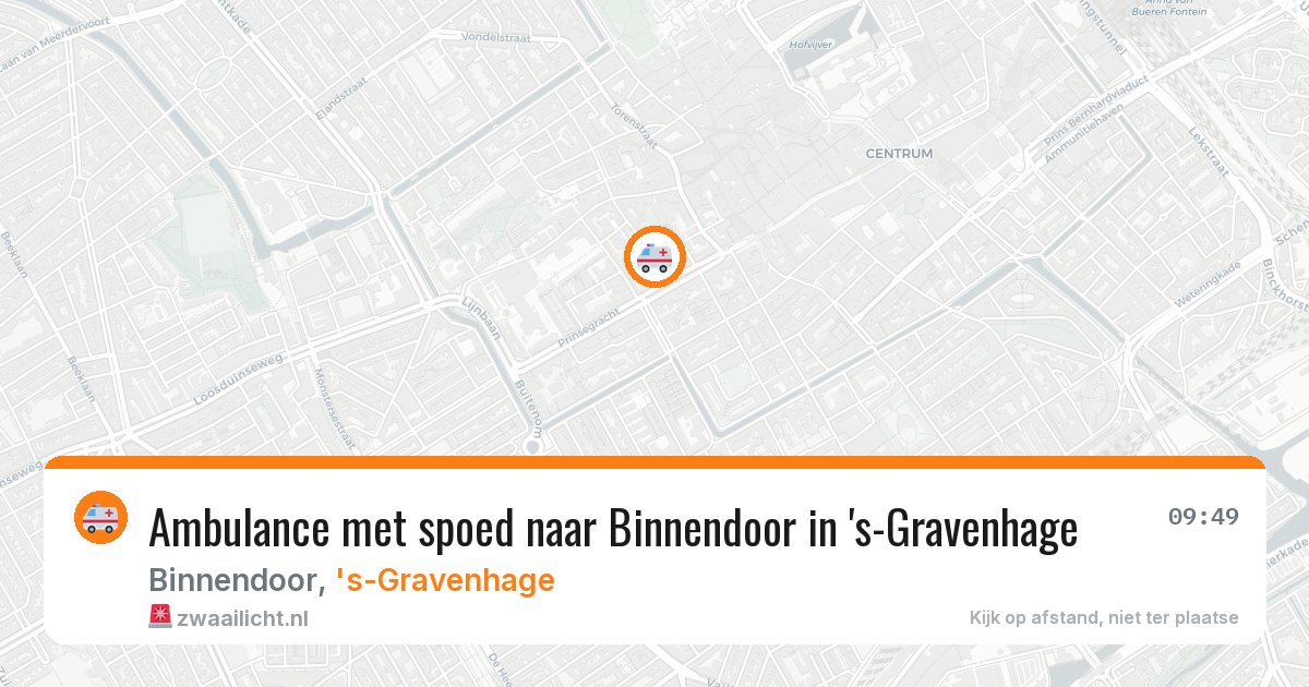 Ambulance met spoed naar Binnendoor in 's-Gravenhage — 14 jul 2026
