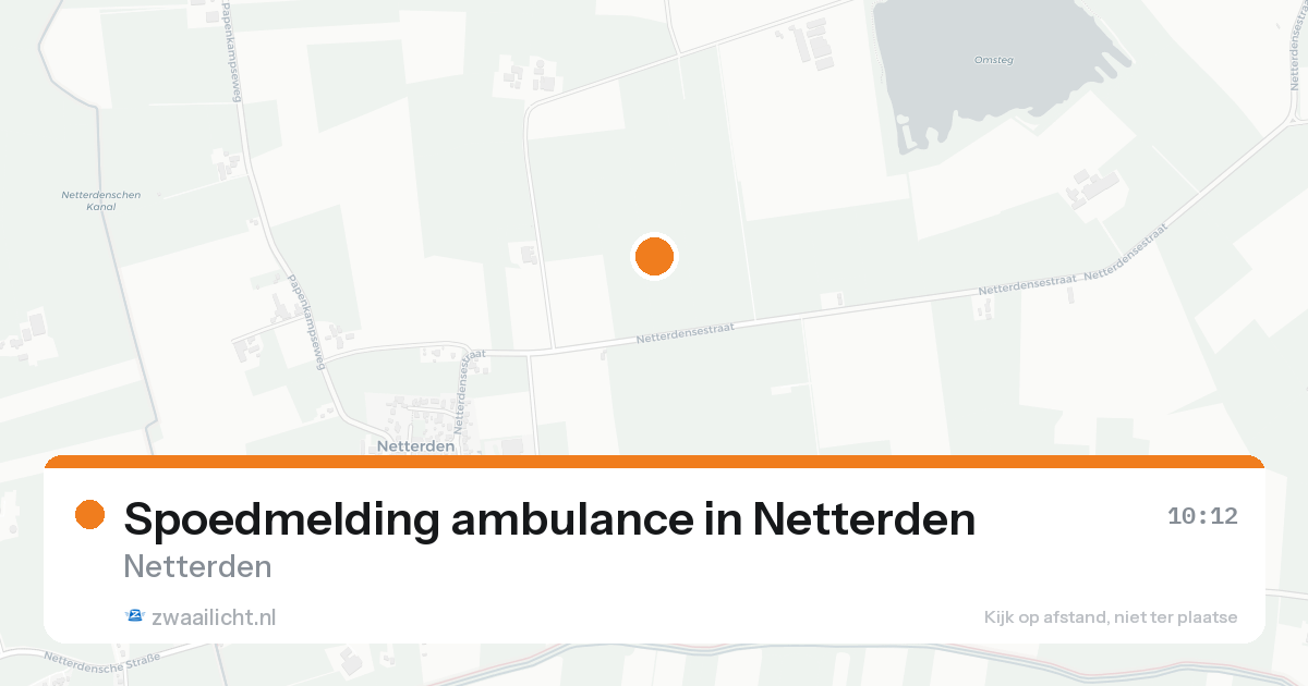 Spoedmelding ambulance in Netterden — 24 aug 2026