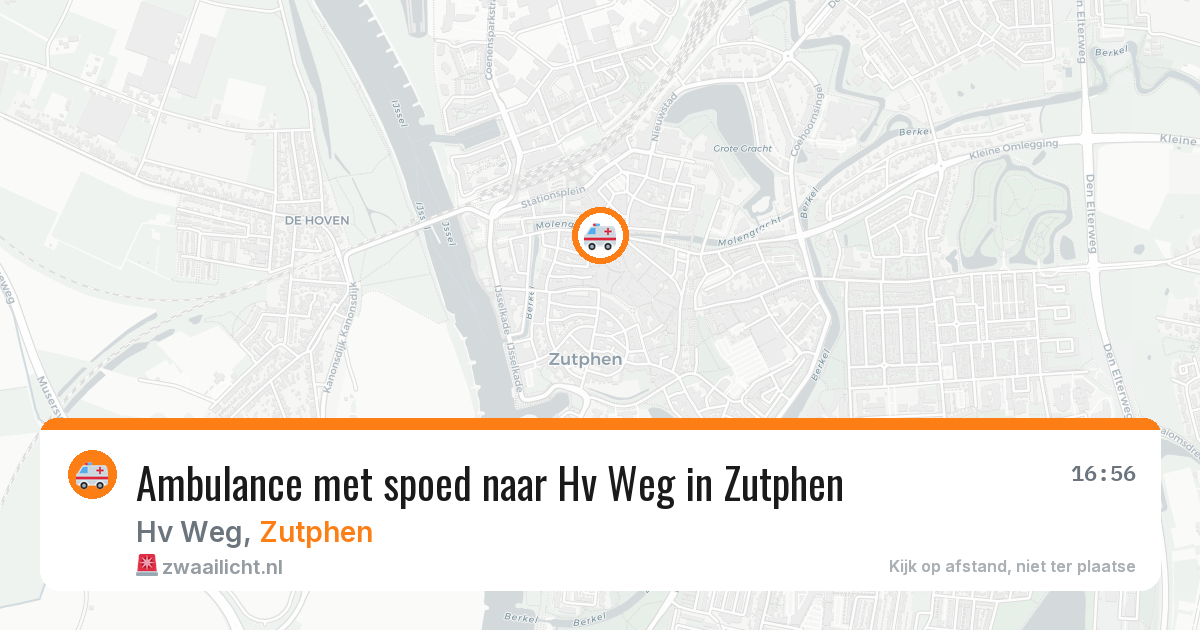 Ambulance met spoed naar Hv Weg in Zutphen — 10 jun 2026